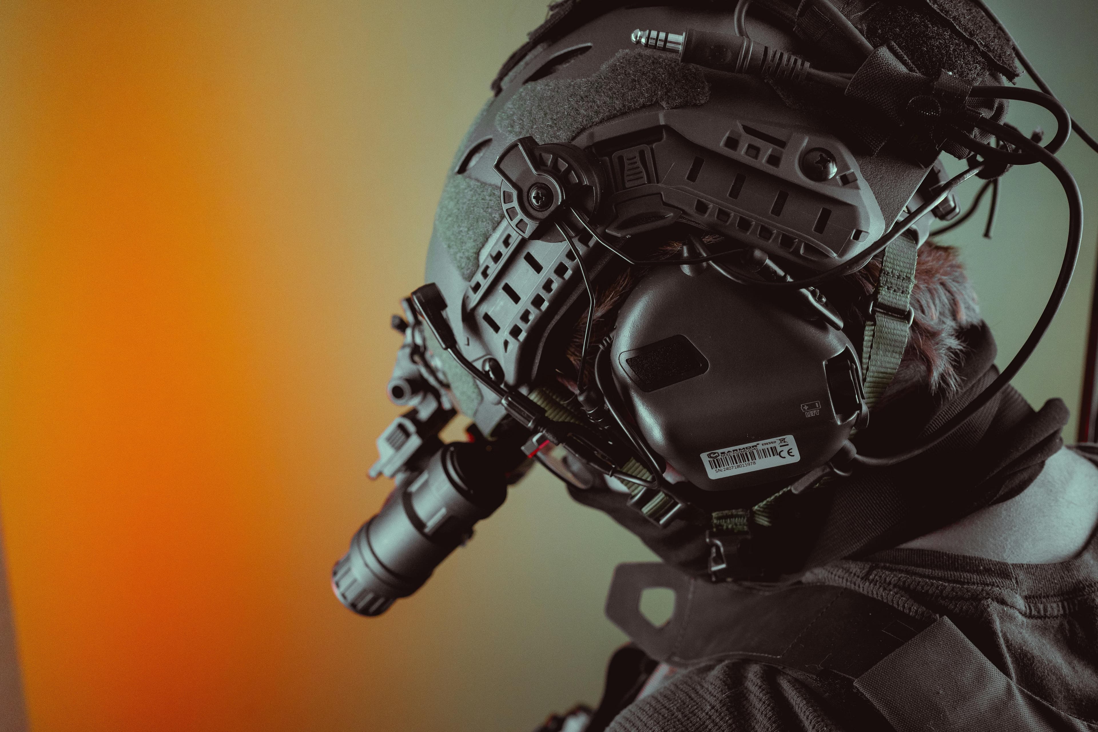 Advanced tactical helmet with night vision equipment